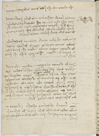 Birds Flight Code, Sheet 5 Verso by Leonardo da Vinci